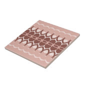 Woestijn Blush Afrikaanse Terracotta Geometrisch Tegeltje (Zijkant)