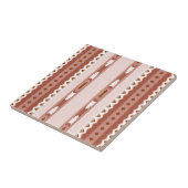 Woestijn Blush Afrikaanse Terracotta Geometrisch Tegeltje (Zijkant)