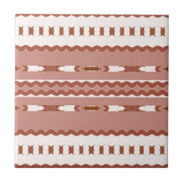 Woestijn Blush Afrikaanse Terracotta Geometrisch Tegeltje
