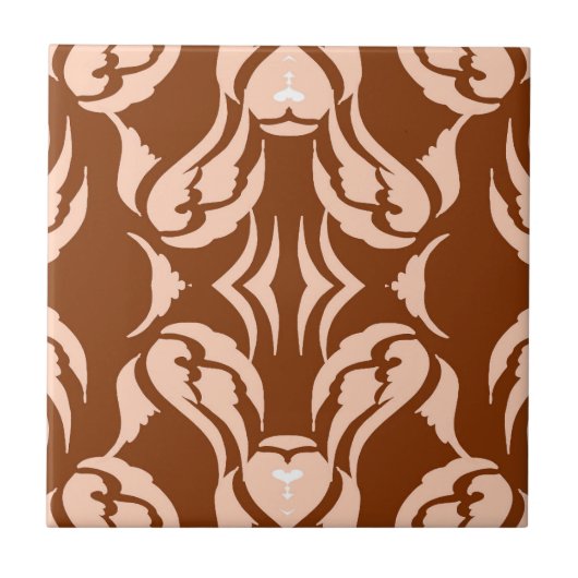 Woestijn Blush Afrikaanse Terracotta Geometrisch Tegeltje (Voorkant)