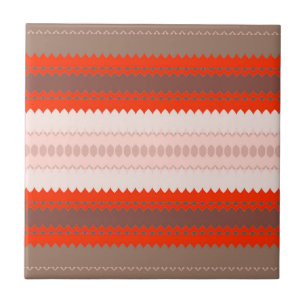 Woestijn Blush Afrikaanse Terracotta Geometrisch Tegeltje