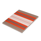 Woestijn Blush Afrikaanse Terracotta Geometrisch Tegeltje (Zijkant)