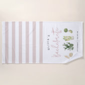 Woestijn Boho Persoonlijke Bachelorette-feestje Strandlaken (Voorkant)