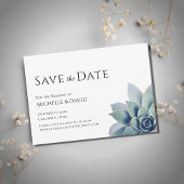 Woestijn Botanische Succulente Bruiloft Save The Date