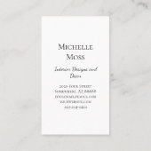 Woestijn Botanische Succulente Cactus Interieur On Visitekaartje (Achterkant)