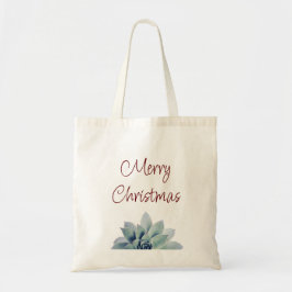 Woestijn Botanische Succulente Vrolijke Kerstmis Tote Bag