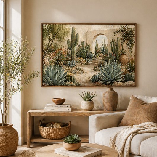 Woestijn Botanische Tuin Cactus & Succulenten Poster