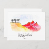 woestijn briefkaart (Voorkant / Achterkant)