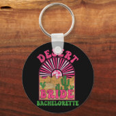 Woestijn Bruid Bachelorette Feest Bach Tour Groovy Sleutelhanger (Voorkant)