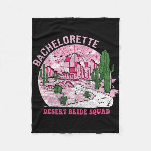Woestijn Bruid Squad Bachelorette Feest Western Ba Fleece Deken