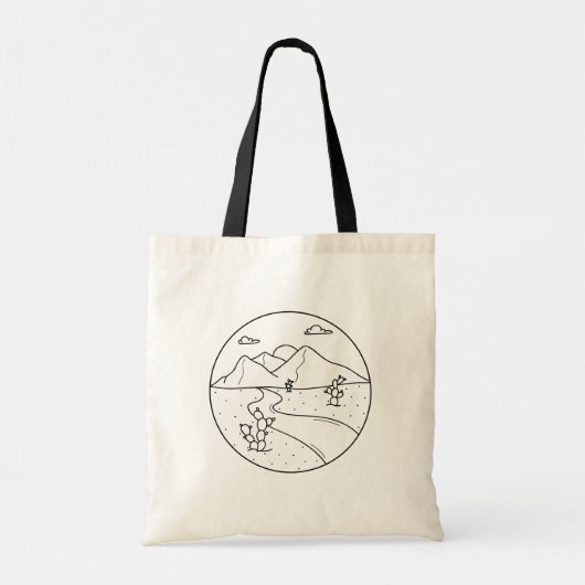 Woestijn bruiloft welkomsttas aangepaste bruiloft tote bag (Achterkant)