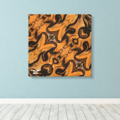 Woestijn Bruin Abstract  Aangebracht op Canvas Pri Afdruk (Insitu (Houten vloer))