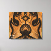 Woestijn Bruin Abstract Op Canvasprint Op Gespanne Canvas Afdruk (Voorkant)