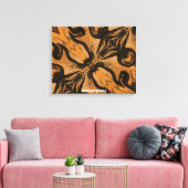Woestijn Bruin Abstract op Gewikkelde Canvas Pri Afdruk (Insitu (Woonkamer))