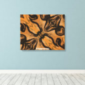 Woestijn Bruin Abstract op Gewikkelde Canvas Pri Afdruk (Insitu (Houten vloer))