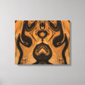 Woestijn Bruin Abstract op Gewikkelde Canvas Pri Afdruk (Voorkant)