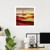 Woestijn Cacti Landschap Poster (Thuiskantoor)