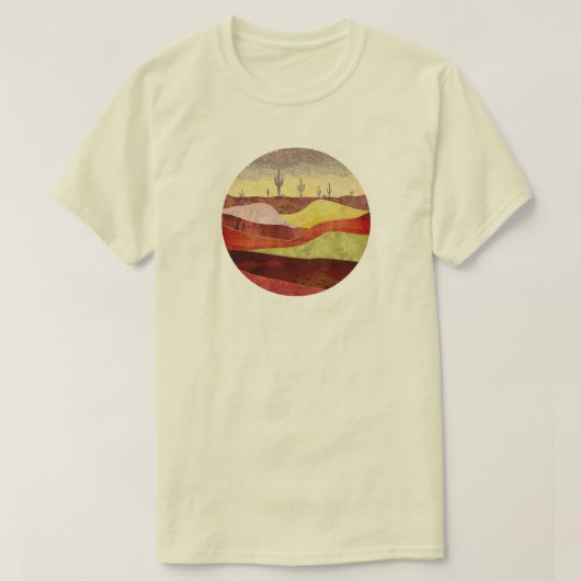 Woestijn Cacti Landschap T-shirt (Design voorkant)