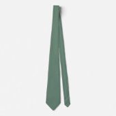 Woestijn Cactus Groen Mid Century Effen Kleur Stropdas (Voorkant)