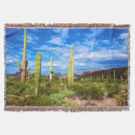 Woestijn cactus landschap, Arizona Deken (Voorkant)