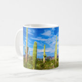 Woestijn cactus landschap, Arizona Koffiemok (Voorkant links)
