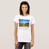 Woestijn cactus landschap, Arizona T-shirt (Voorkant volledig)