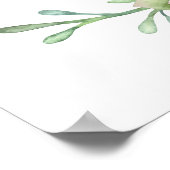 Woestijn Cactus Succulenten Bruidsmeisjes Ontvangs Poster (Hoek)