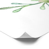 Woestijn Cactus Succulenten Bruiloft Welkom Poster (Hoek)