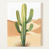 Woestijn Cactus | Waterverf Groen Cactussen Planner (Achterkant)