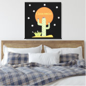 Woestijn Cactus Zon Thunder_Cove Canvas Afdruk (Insitu (Slaapkamer))