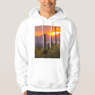 Woestijn cactus zonsondergang, Arizona Hoodie