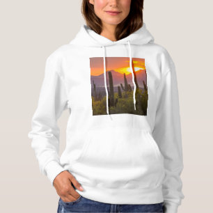 Woestijn cactus zonsondergang, Arizona Hoodie