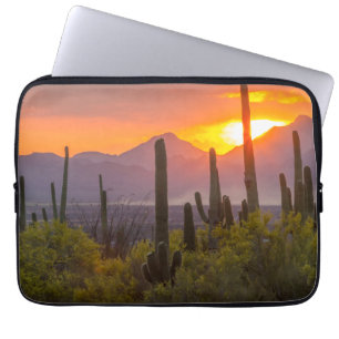 Woestijn cactus zonsondergang, Arizona Laptop Sleeve