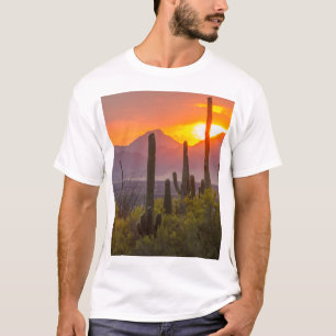 Woestijn cactus zonsondergang, Arizona T-shirt