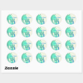 Woestijn Cactus Zuidwest Ronde Sticker (Vel)