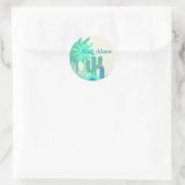 Woestijn Cactus Zuidwest Ronde Sticker (Tas)