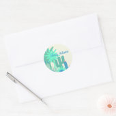 Woestijn Cactus Zuidwest Ronde Sticker (Envelop)