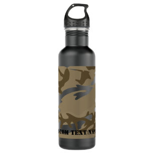 Woestijn Camo Camoflauge Achtergrond Patroon Water Waterfles