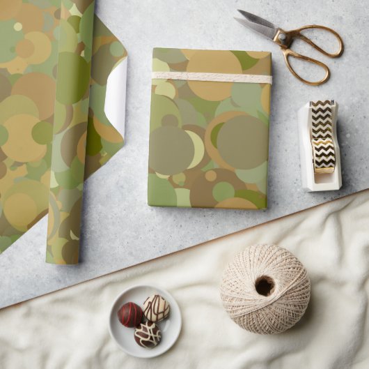 Woestijn Camouflage Cirkelpatroon Cadeaupapier (Crafts)