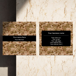 Woestijn Camouflage kiezels, militair patroon, leg Vierkante Visitekaartje