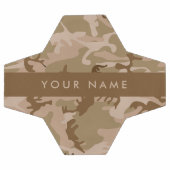 Woestijn camouflagepatroon, je naam, Personaliseer Voetbal (Enkel)