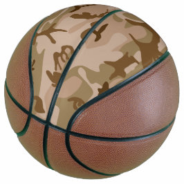 Woestijn camouflagepatroon, militair patroon, lege basketbal