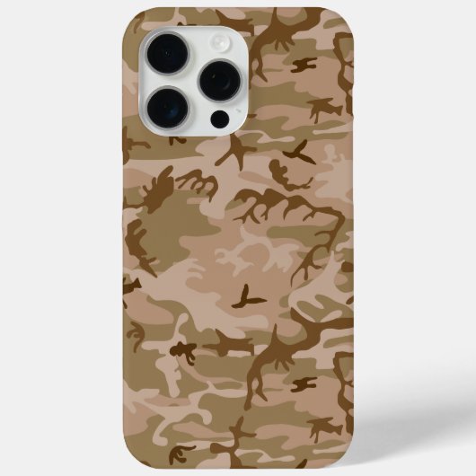 Woestijn camouflagepatroon, militair patroon, lege Case-Mate iPhone case (Achterkant)