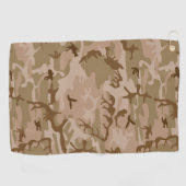 Woestijn camouflagepatroon, militair patroon, lege golfhanddoek (Horizontaal)