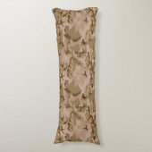 Woestijn camouflagepatroon, militair patroon, lege lichaamskussen (Voorkant Verticaal)