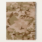 Woestijn camouflagepatroon, militair patroon, lege planner (Achterkant)