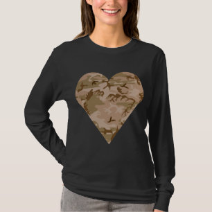 Woestijn camouflagepatroon, militair patroon, lege t-shirt