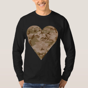 Woestijn camouflagepatroon, militair patroon, lege t-shirt