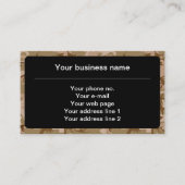 Woestijn camouflagepatroon, militair patroon, lege visitekaartje (Voorkant)