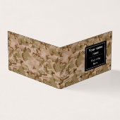 Woestijn camouflagepatroon, militair patroon, lege visitekaartje (Buitenkant)